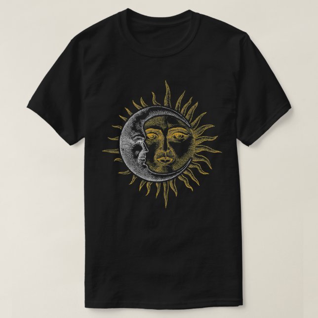 T-shirt Astronomy Stars Sun Moon Planets (Design devant)