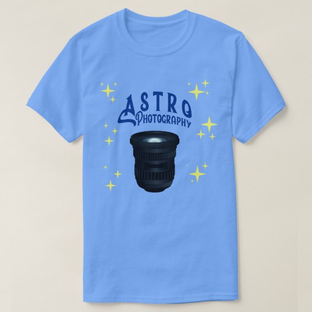 T-shirt Astrophotographie Caméra Lens (Design devant)