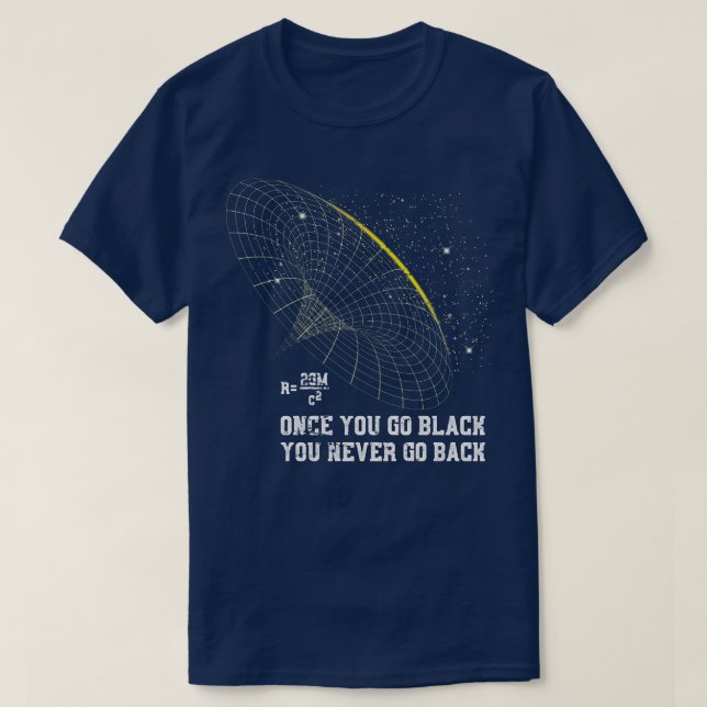 T-shirt Astrophysique Blackhole Pun Physique (Design devant)