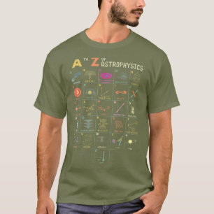 T-shirt Astrophysique de A à Z Funky Space Objects Scienc