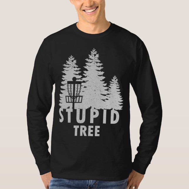 T-shirt Astuce Arbre Drôle Disque Golf (Devant)