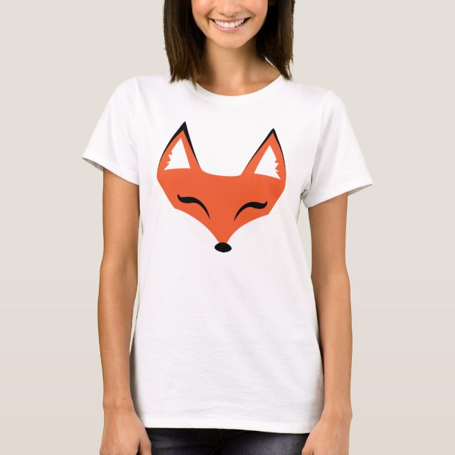 T-shirt astucieux de visage de Fox (Devant)