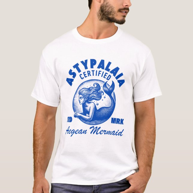 T-shirt Astypalaia : sirène égéenne certifiée (Devant)