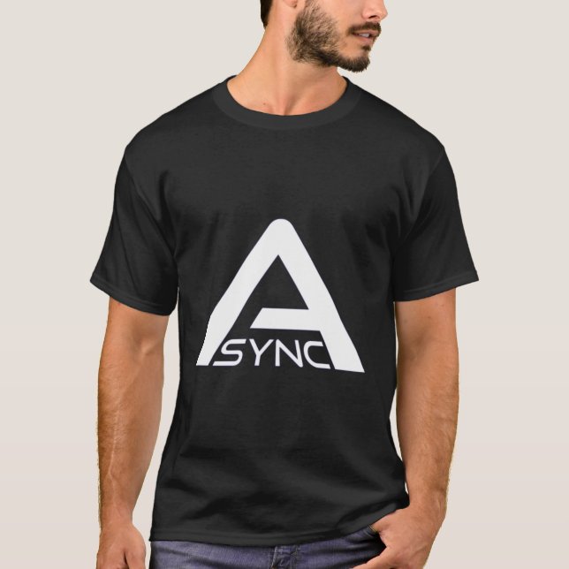 T-shirt Async - Backrooms Pixels Research (Devant)