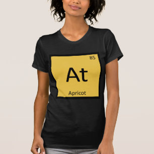 T-shirt At - Chimie des fruits d'abricot Symbole du tablea