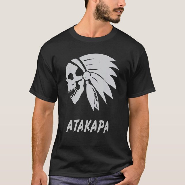 T-shirt Atakapa Amérindien Né Liberté Evil S (Devant)