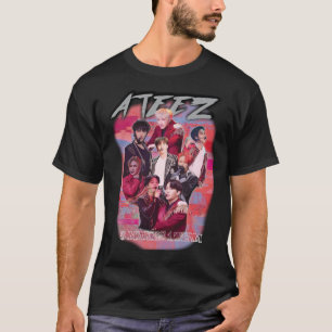 T-SHIRT ATEEZ KPOP MERCH ANCIEN RETRO KNOCK OFFRE UNE MERC