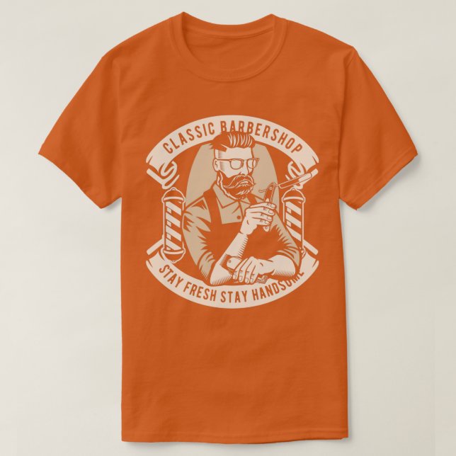 T-shirt Atelier de coiffure classique (Design devant)