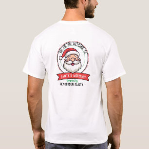 T-shirt Atelier de père Noël Petit Helper Elf Personnalisé