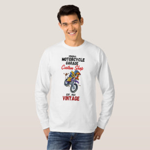 T-shirt Atelier de personnalisation de garage de moto d'or