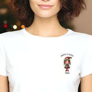 T-shirt Atelier père Noël Petit Helper Elf Personnel