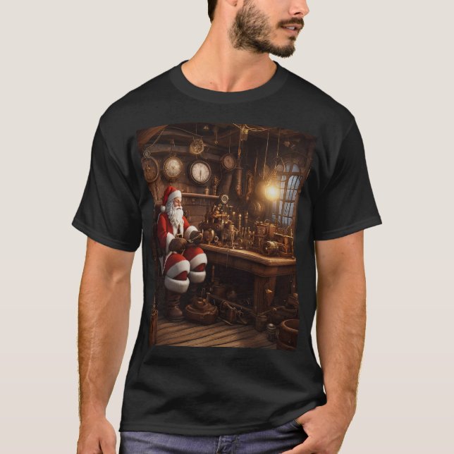 T-shirt Atelier père Noël Steampunk (Devant)