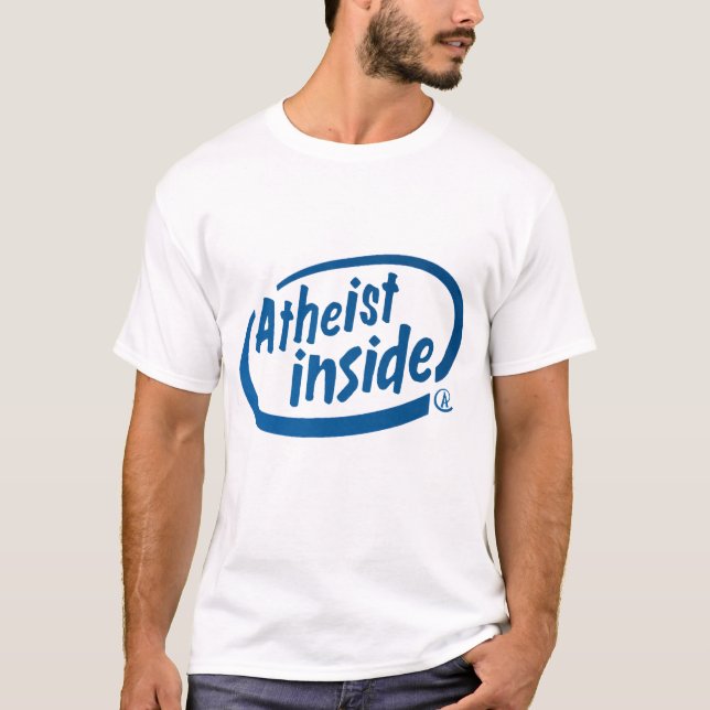 T-shirt Athée à l'intérieur (Devant)