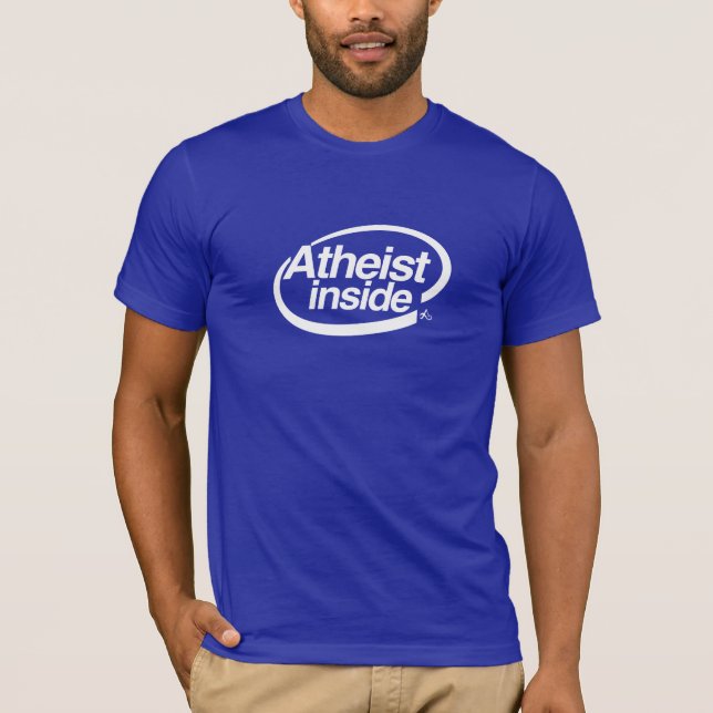 T-shirt Athée à l'intérieur (Devant)