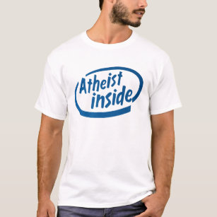 T-shirt Athée à l'intérieur de chemise athée