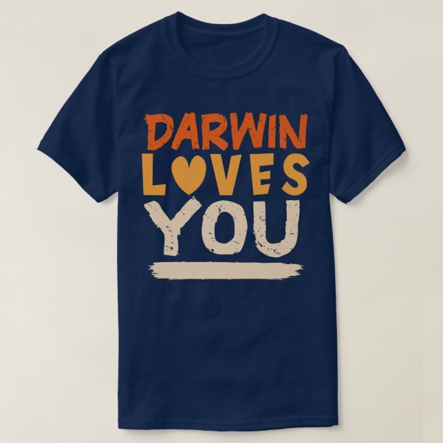 T-shirt Athée pro-science pour les adeptes de Darwin Premi (Design devant)