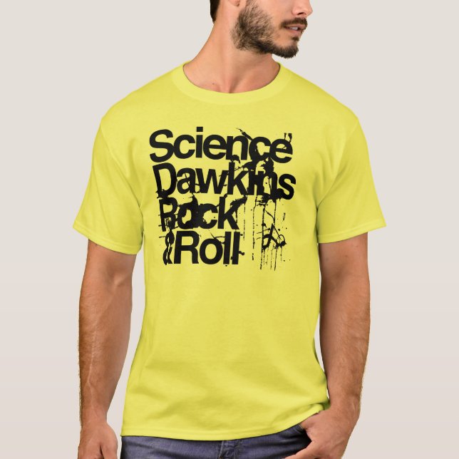 T-shirt Athée - roche grunge et petit pain de dawkins de (Devant)