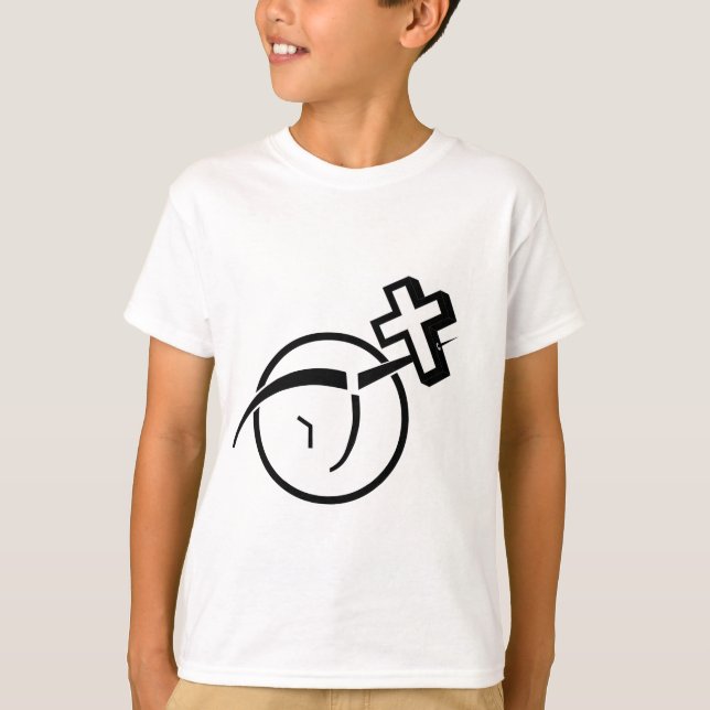 T-shirt Atheism v Cross (Devant)
