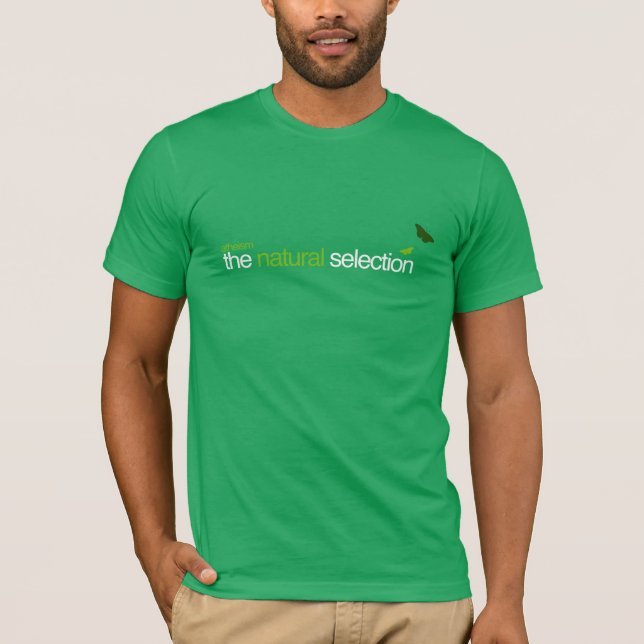 T-shirt Athéisme - la sélection naturelle (Devant)