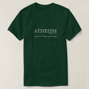 T-shirt Athéisme (Pas d'édition) - Une chemise MisterP