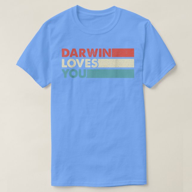 T-shirt Athéistes pro-science de Darwin 1717 (Design devant)