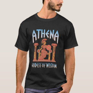 T-shirt Athéna Déesse de la Sagesse Olympiens Grec Ancien