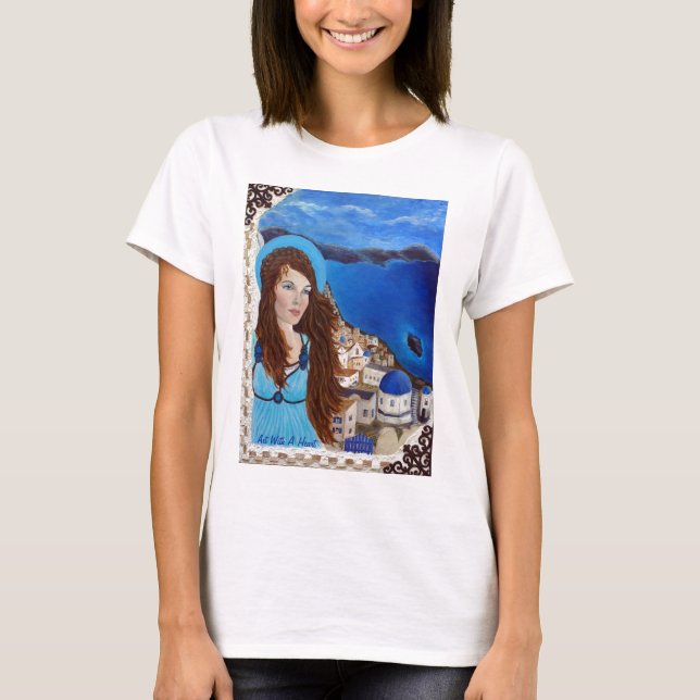 T-shirt Athena Earthangel of Feminine Power and Strength (Devant)