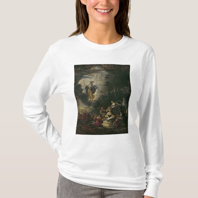 T-shirt Athéna visitant les Muses (Devant)