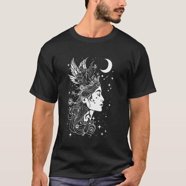 T-shirt Athéna Whimsical Mythologie grecque Déesse Witches (Devant)