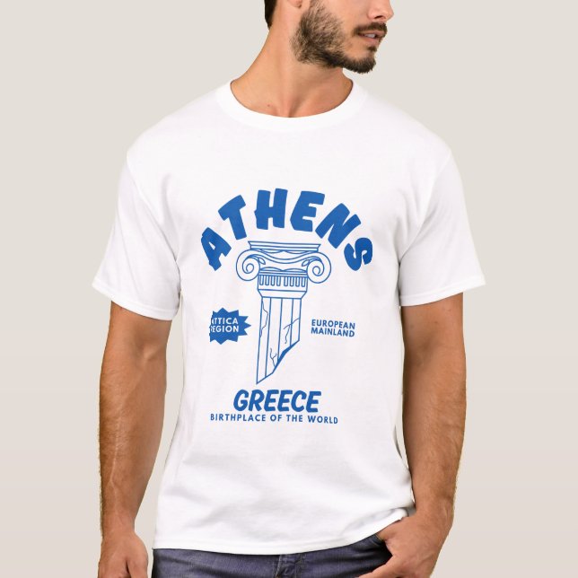 T-shirt Athènes Grèce (Devant)