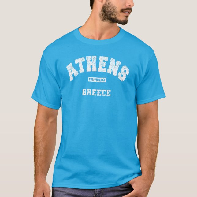 T-shirt Athènes, Grèce Est. 1400 BCE Athlète en détresse (Devant)