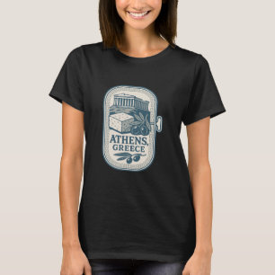 T-shirt Athènes Grèce Souvenir Fromage Grec Et Conception