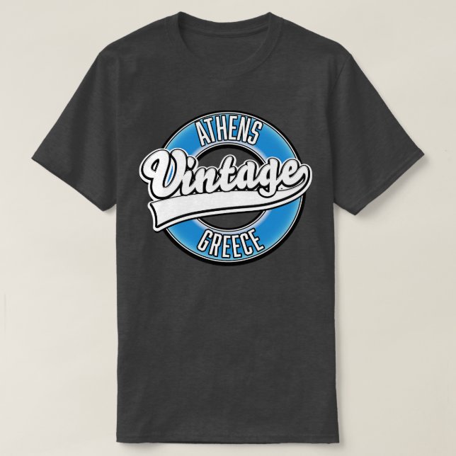 T-shirt Athènes Grèce vintage (Design devant)