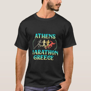 T-shirt Athènes Marathon Grèce Grec Acro d'entraînement à