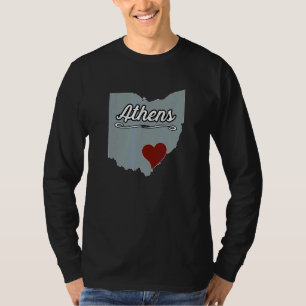 T-shirt ATHÈNES Ohio OH Ville État USA Cadeau