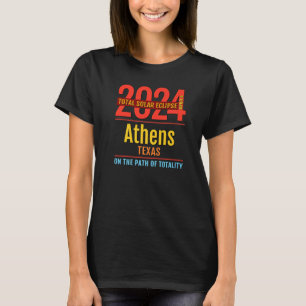 T-shirt Athènes Texas TX Total Solar Eclipse 2024 4