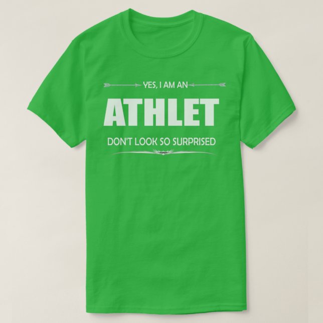 T-shirt Athlet oui je suis une athlet (Design devant)