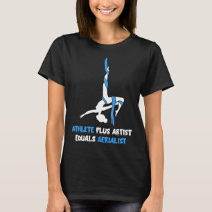T-shirt Athlète Aérien Plus Artiste Yoga Aérien Qui Pend
