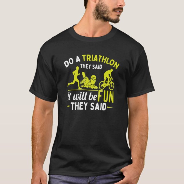 T-shirt Athlète de triathlon (Devant)