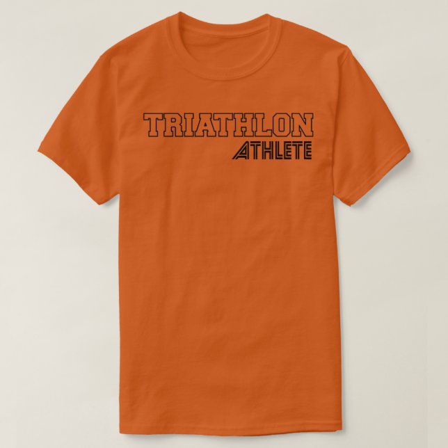 T-shirt Athlète de triathlon 14 (Design devant)