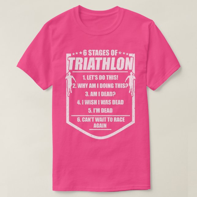 T-shirt Athlète de triathlon 19 (Design devant)
