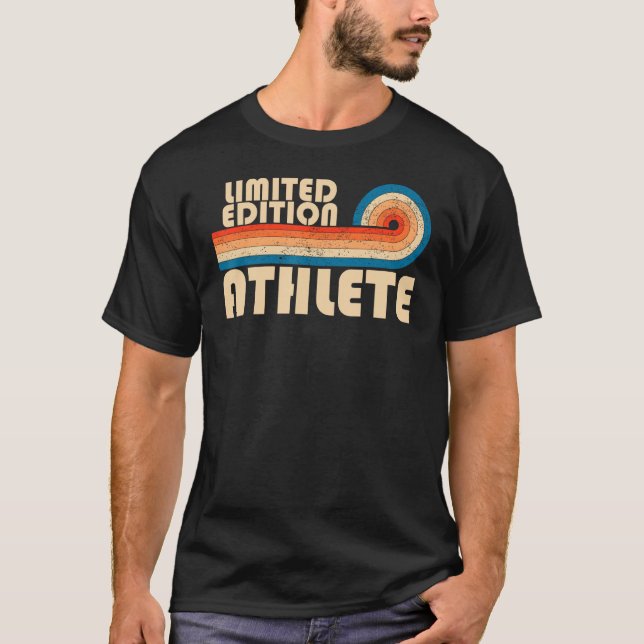 T-shirt ATHLETE Funny Titre de l'emploi Profession Travail (Devant)