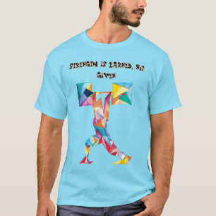 T-shirt Athlète géométrique dynamique