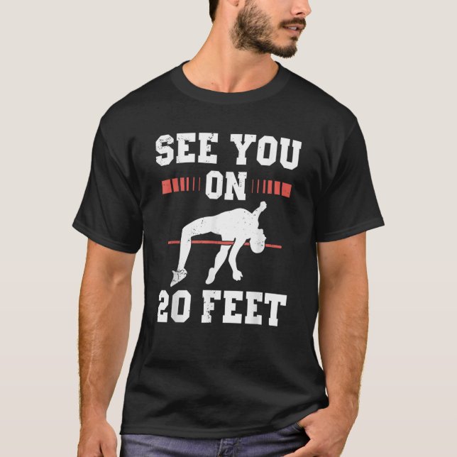 T-shirt Athlète Pole Vault pour pole Jumper Vaultier (Devant)