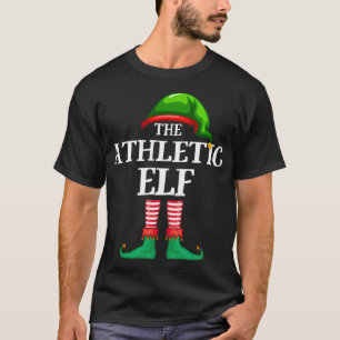 T-shirt Athletic Elf Correspondant Famille Pyjama de Noël