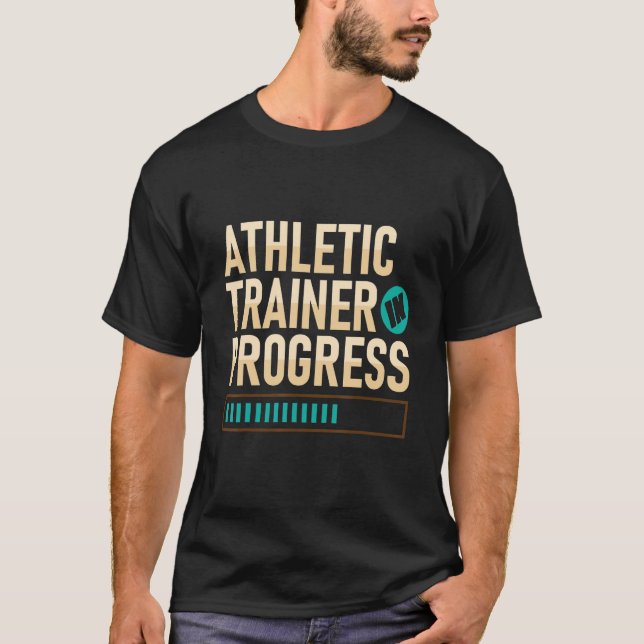 T-shirt Athletic Trainer In Progress Fitness Coach Apparel (Devant)