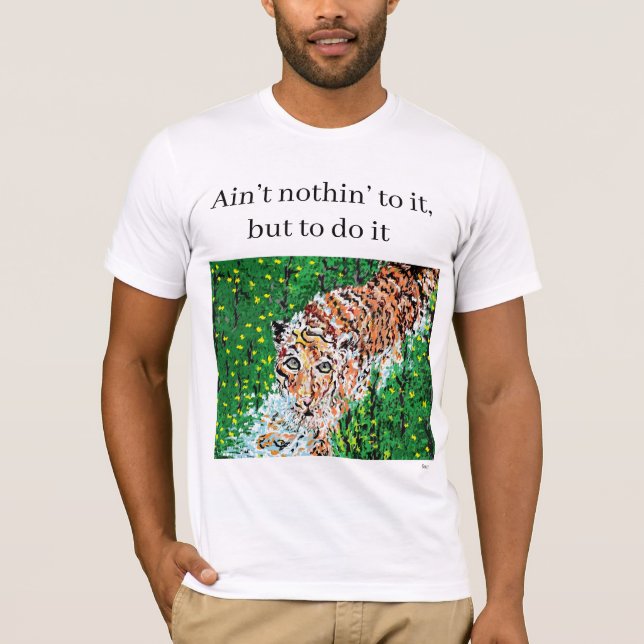 T-Shirt : Athlétique , Tigre (Devant)