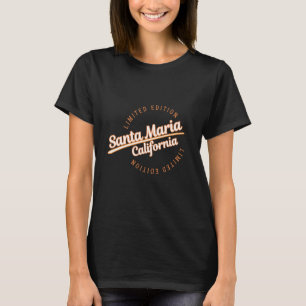 T-shirt Athlétisme rétro Père Noël Maria Cali Apparel