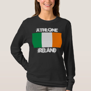 T-shirt Athlone, Irlande avec drapeau irlandais