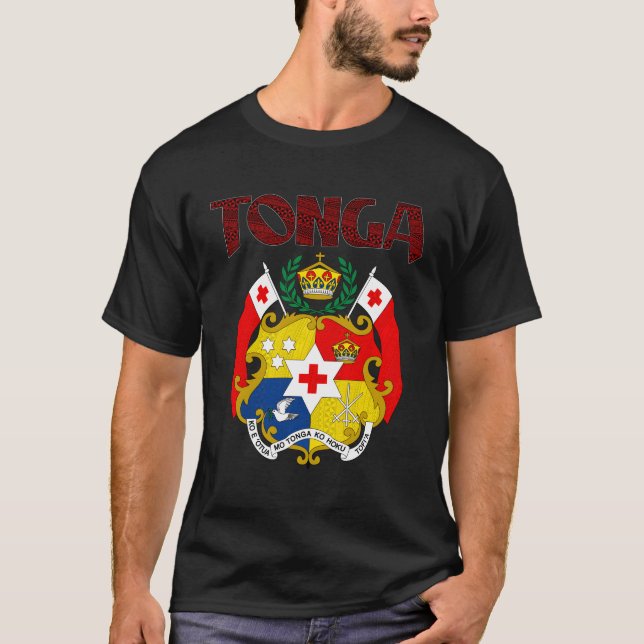 T-shirt Atikapu Tonga Bleu Petit (Devant)